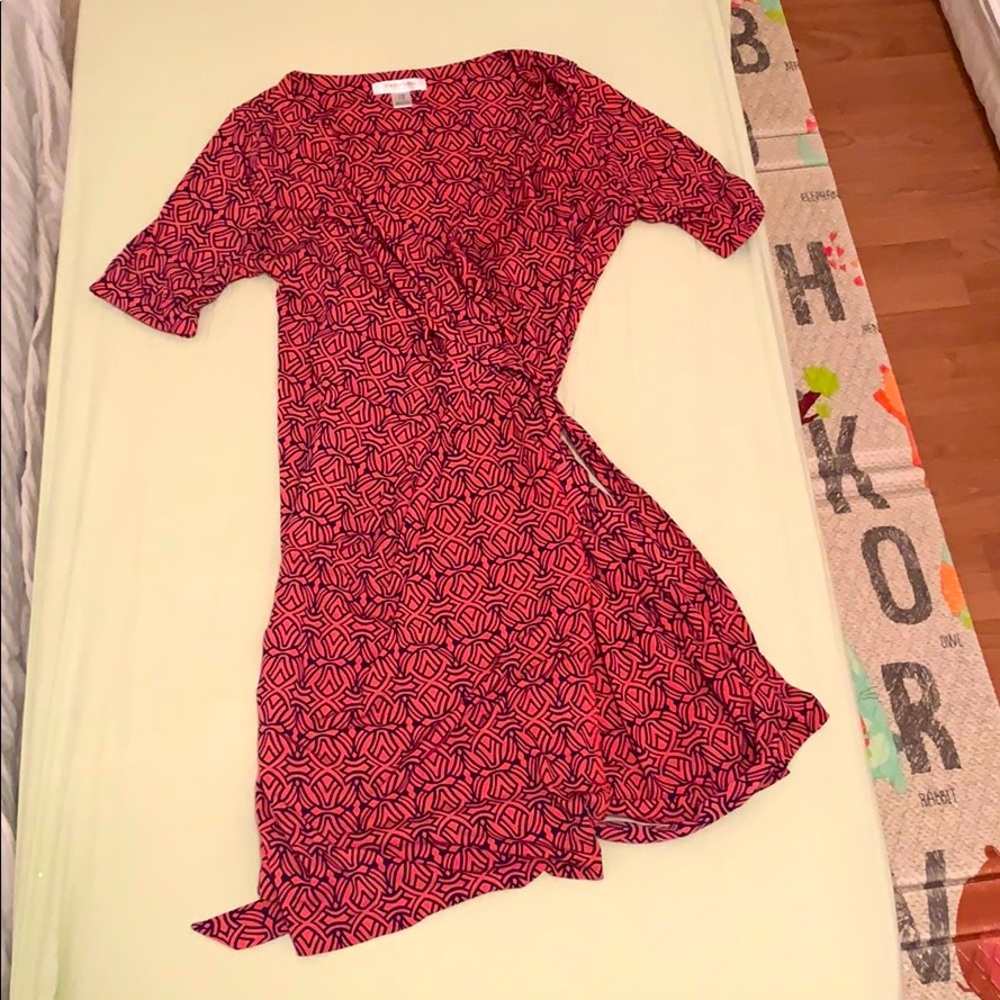 Maternity wrap dress